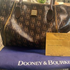 Dooney & Bourke  Brown DB 1975  monogram leather